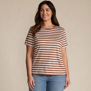 Lands' End Women's Relaxed Supima Cotton T-Shirt - 1 of 4