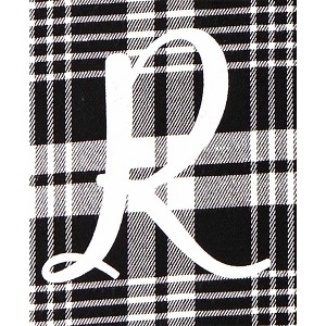 The Lakeside Collection Monogram Plaid Tote Bag with Pockets - R - 1 of 4