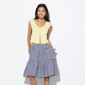 Women's Mini Cap Sleeve Ruched V-Neck Top - Wild Fable™ - 1 of 3