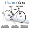 INFURNIC Bicycles Single Speed Retro 700C Road Bike with Steel Frame and Double Caliper Brakes for City Riding, Black, 64.97"*24.41"*38.52" - 2 of 4