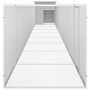 vidaXL Chicken Cage Grey Galvanized Steel Large Durable Chicken Cage - 4 of 4