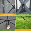 10x10ft Camping Gazebo, Portable Pop Up Canopy Outdoor Screen Tent 6 Sided with Mesh Windows and Carry Bag for Camping, Picnic, Backyard Party - 4 of 4
