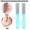 Unique Bargains Feet Care Tool Dual Sided Removes Dead Skin Pedicure Foot File Stainless Steel 4 Pcs - 2 of 4