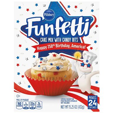Pillsbury Funfetti Stars & Stripes Cake Mix - 15.25oz