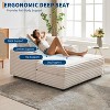 60" Oversized Chaise Lounge Chair, Corduroy Sleeper Sofa with USB Charging & Cup Holder, Armrests & Pillows for Living Room, Bedroom - 4 of 4