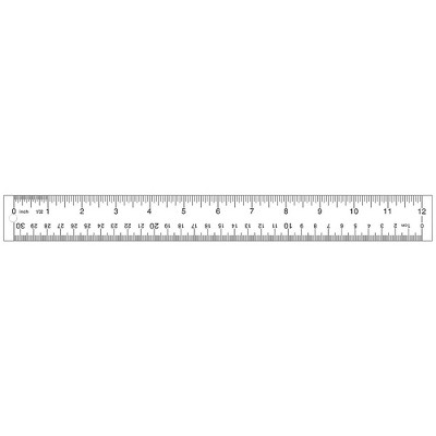 Staples 12" Imperial/Metric Scales Ruler (51882-CC) 2772895