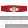 INSPIRE CHIC Women's Fashion Rhinestone Wide Elastic Thick Stretch Belts 1 Pc - 4 of 4