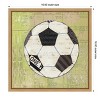 Amanti Art Play Ball I Soccer by Courtney Prahl Canvas Wall Art Print Framed 16-in. x 16-in. - 3 of 4
