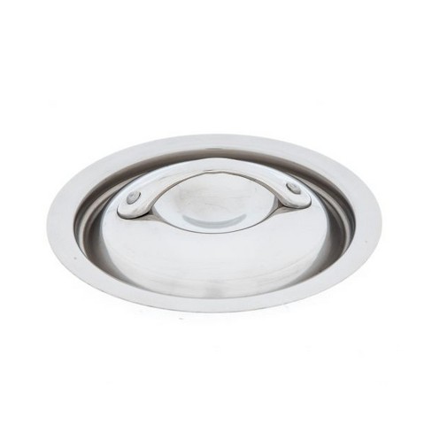 Stainless Steel Sauce Pan Lid - Round - Silver - Fits 3.5 Quart