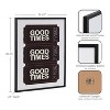 Kate & Laurel All Things Decor 16"x20" Gallery Preppy Retro Positive Quote Good Times Ticket Print by The Creative Bunch Studio Black - 3 of 4