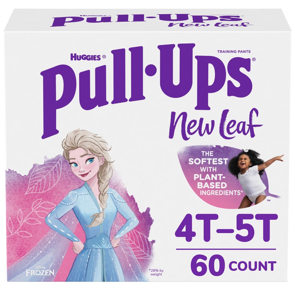 Photos - Nappies Pull-Ups New Leaf Girls' Disney Frozen Training Pants - 4T-5T - 60ct