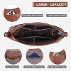 Attop Brown Trendy Leather Crossbody Purse with Adjustable Strap, Women's Shoulder Handbag - 2 of 4