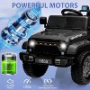 12V Kids Ride-On Truck Car, Battery-Powered Electric Vehicle with Remote Control, 3 Speeds, LED Lights, Music, MP3, USB, Bluetooth, Ages 3-6 - 3 of 4