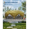 20x10 Pop Up Canopy with 6-Sidewall, Outdoor Tent with Portable Roller Bag - 3 Adjustable Height, 4 Weight Bags, 8 Stakes & 6 Guy Ropes - 4 of 4
