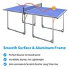 Sevobal Game Table 6ft Foldable Ping Pong Table Set with Paddles Balls and Net for Living Room and Game Room, Blue, 70.87"*35.43"*29.98" - 2 of 4