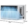 ZAFRO 8,000 BTU Window Air Conditioner Cools up to 350 Sq. ft, Ultra Quiet Window AC Unit with Remote Control - 3 of 4