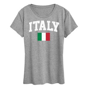 Women's - Instant Message - Italy Flag Short Sleeve Graphic T-Shirt - 1 of 4
