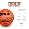 AND1 Nitegame LED Light Up Basketball, Glow in The Dark, Regulation Size 7 (29.5”), Made for Indoor/Outdoor, Sold Deflated, Orange/Black - 4 of 4