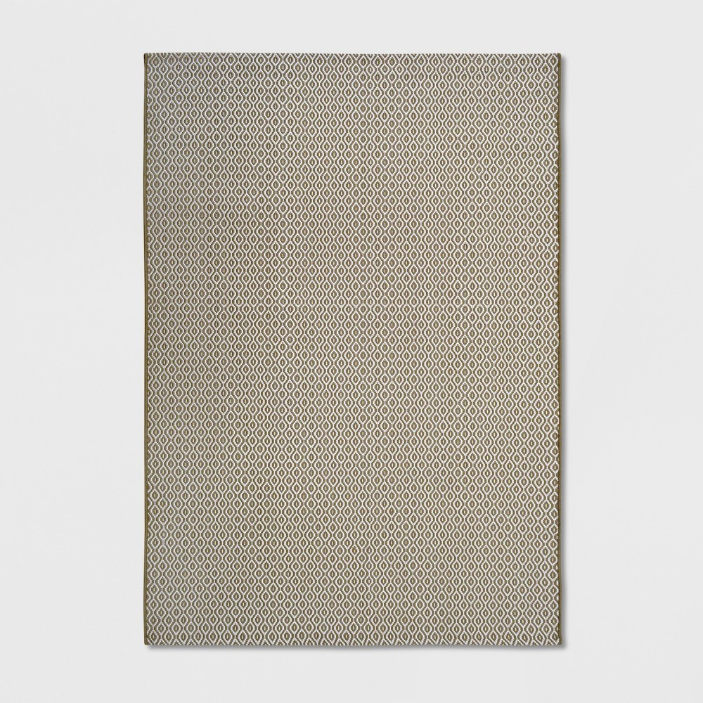 7' x 10' Geo Outdoor Rug Beige - Threshold™
