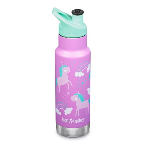 Klean Kanteen 12oz Kids' Classic Narrow Vacuum Insulated Stainless Steel  Water Bottle with Sport Cap - Unicorns