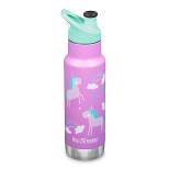 Klean Kanteen 12oz Kids' Classic Narrow Vacuum Insulated Stainless Steel Water Bottle with Sport Cap