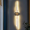 LNC Huia 3-Lights 4.7" Modern Luxury Linear Integrated LED Wall  Lights, Polished Gold - 2 of 4