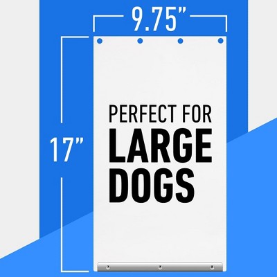 Extra Large Weatherproof Dog Door Flap with Metal Strip