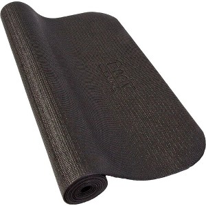Body Sport 1/8" Yoga Mat, Black - High-Density, Non-Slip Surface with Shock Absorption - Ideal for Yoga, Pilates, and Home Workouts - 1 of 4