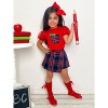 Little Miss Perfect Plaid Skort Set Mia Belle Girls - 4 of 4