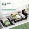 LunaLulinlk 2 Tier Dish Racks for Kitchen Counter, Dish Drying Rack with Dish Drainer, Drain Board with Drainage, Kitchen Organizers - 4 of 4
