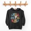 The Juniper Shop Mini Smiley Smile and Be Kind Aria Toddler Hoodie - 2 of 4