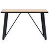 vidaXL Dining Table Oak wood grain engineered wood and powder-coated steel Medium - 47.2" x 23.6" x 29.5" - 3 of 4