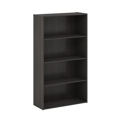 Furinno 4-Cube Open Shelf Bookcase Multi-functional Storage Display Cabinet,Espresso