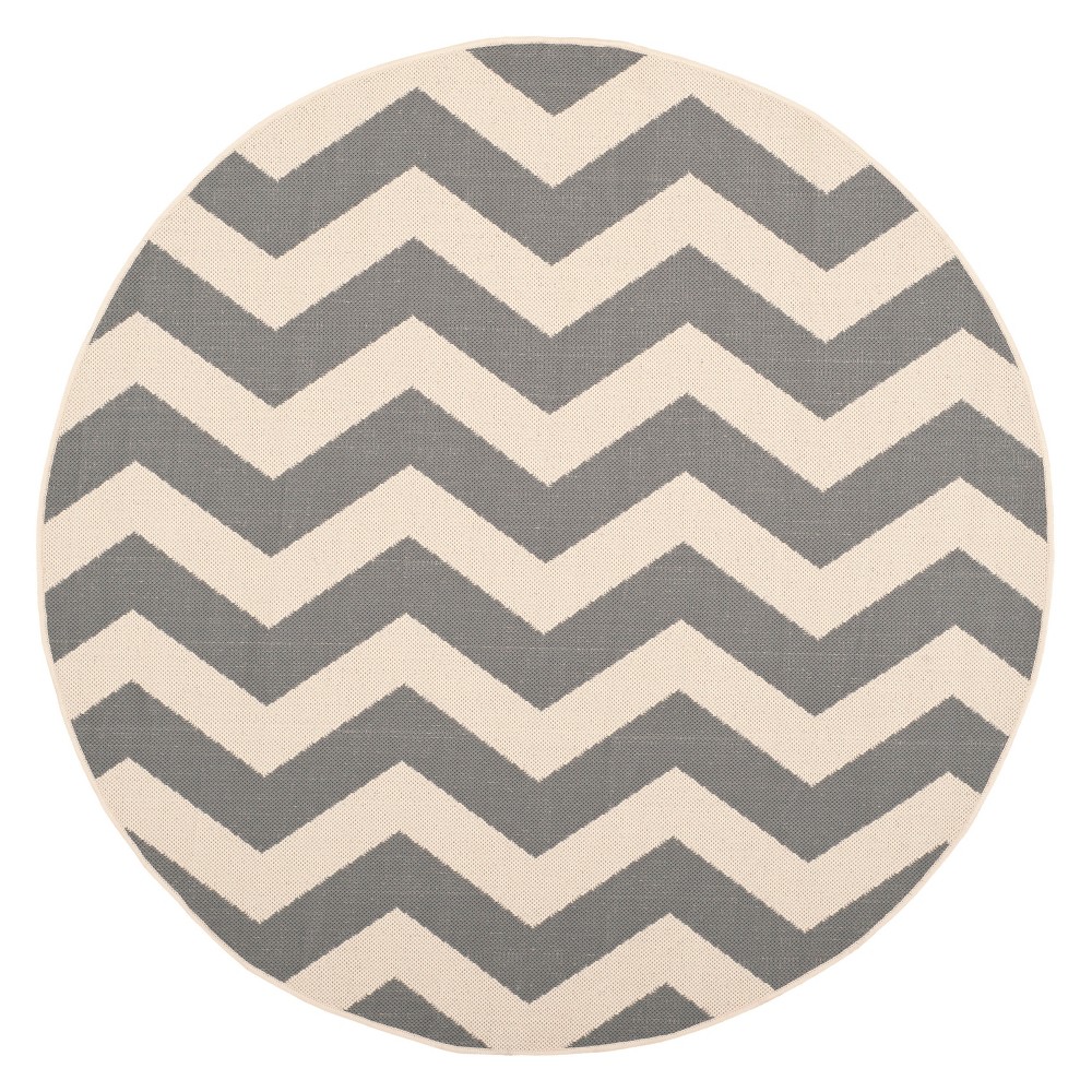 UPC 683726769620 Wels Round 6'7" Patio Rug Gray/Beige Safavieh
