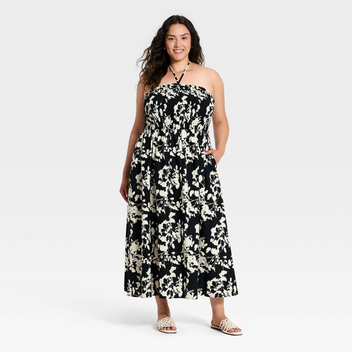 Women's Smocked Maxi Dress - A New Day™ - thumbnail 6
