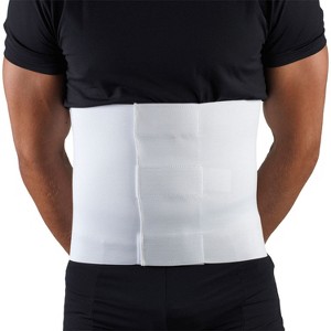 OTC Abdominal Binder, 10-Inch Chest and Rib Panel, Elastic, White - 1 of 3