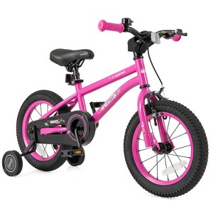 Costway 14/16/18-Inch Kid’s Bike for 4-7 Years Old with Adjustable Saddle & Anti-slip Handlebar Silver/Red/Pink/Black - 1 of 4