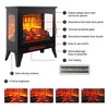 ORRD  21" 3-Sided Electric Fireplace Stove, 1400W Heater with Remote, 3D Flame Effect, CSA/UL Certified - 3 of 4