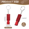 Unique Bargains Outdoor Camping Hiking Fishing Rescue Signaling Alloy Keychain Whistles 2 Pcs - 2 of 3
