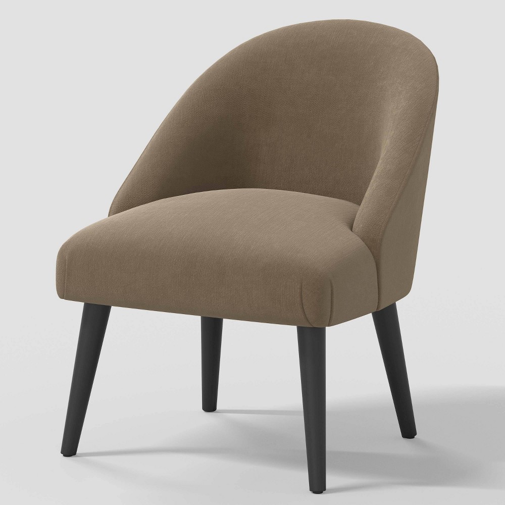 Photos - Chair Zoey  in Luxe Velvet Titan Walnut - Threshold™