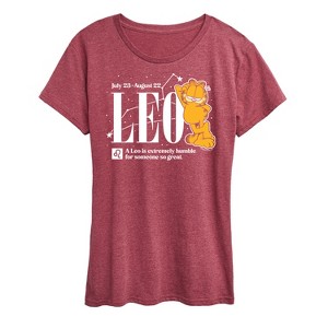 Women's - Garfield - Leo Extremely Humble For Someone So Great Short Sleeve Graphic T-Shirt - 1 of 4