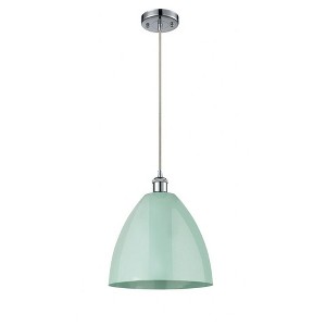 Plymouth Dome - 1 Light Cord Hung Mini Pendant In Industrial Style-14.75 Inches Tall and 12 Inches Wide - 1 of 1