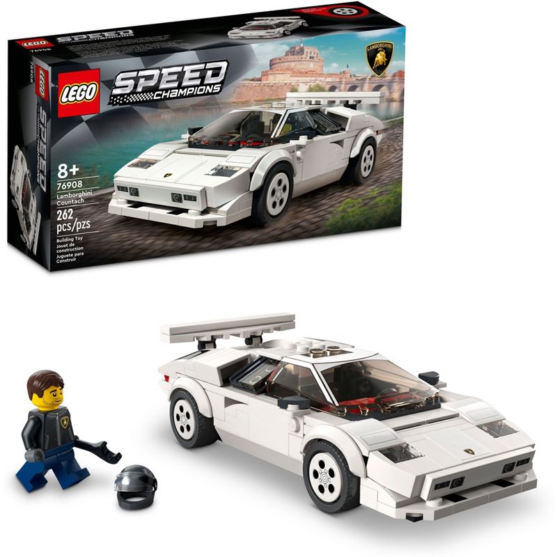 LEGO Speed Champions Lamborghini Countach Race Car Set 76908, 1 of 14