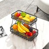 ADIVO 2 Tier Fruit Bowl Carbon Steel Kitchen Fruit and Vegetable Storage Basket - 2 of 4