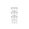 Azar Three Tier 10" Bowl Display (720310) - 2 of 2