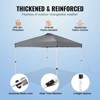 VEVOR Pop Up Canopy Tent, 10 x 10 ft, 250 D PU Silver Coated Tarp, with Portable Roller Bag and 4 Sandbags, Waterproof and Sun Shelter Gazebo - 4 of 4
