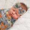 Baby Essentials Rose Floral Swaddle Blanket - 3 of 3