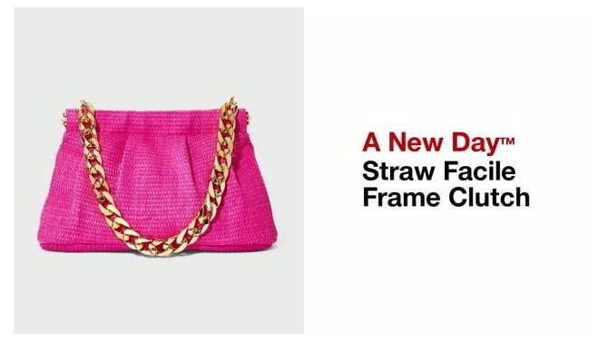 Straw Facile Frame Clutch - A New Day™, 2 of 11, play video