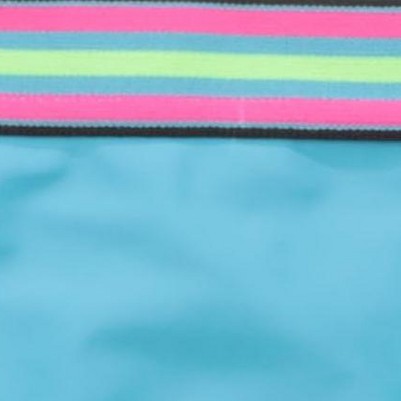 turquoise with neon trim