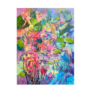 Dorothy Fagan  'Hot Pink Goddess I' Canvas Art - 1 of 4